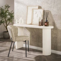 Ablage Konsoltisch Arch Stone Organic 140 Marmor-Komposit-Vintagehaus New