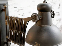 Ausziehbare Wandlampe Scherenlampe Industrial Dexter Metall Antik Finish-Chic Antique Clearance