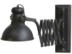 Ausziehbare Wandlampe Scherenlampe Industrial Dexter Metall Antik Finish-Chic Antique Clearance