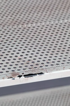 Badregal Wandregal Spiegel Vintage Barber Metall Used-Look 120/70 XL-DutchBone Sale