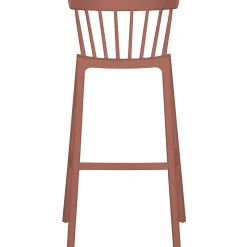 Barstuhl Barhocker Outdoor Bliss Kunstoff Gastro Rot-WOOOD Hot