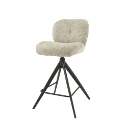 Barstuhl Drehstuhl Polsterstuhl Comfort Boucle Sand-Vintagehaus