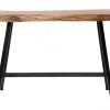 Bartisch Stehtisch Wood Akazie Baumkante Industrial 125 x 46-Vintagehaus Best
