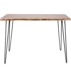 Bartischset Edge Industrial 130 + 4 Barhocker Baumscheibe-Vintagehaus New