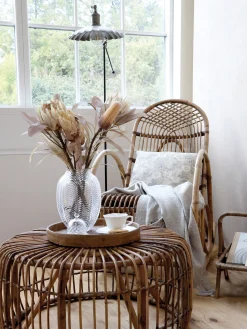 Beistelltisch Couchtisch Noblesse Rattan rund 70 cm Ø-Chic Antique New