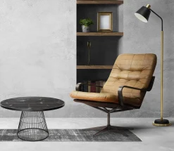 Beistelltisch Couchtisch Gabor Industrial Metall/Holz ⌀ 80-PTMD Online