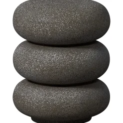 Beistelltisch Couchtisch Laurel Organic Stone Schwarz 50 cm-WOOOD Best