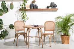 Bistrostuhl Outdoorstuhl Cabana PE-Rattangeflecht/Alu-Vintagehaus Discount