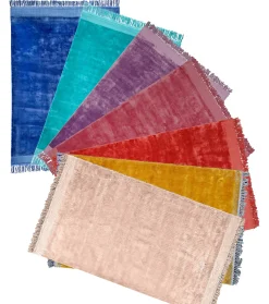 Boho Teppich Velvet Touch 160 x 230 cm Rot-Vintagehaus