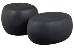 Couchtisch Beistelltisch Outdoor Pebble Groß Betonoptik Anthrazit-Vintagehaus New