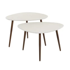 Couchtisch Beistelltisch 2er Set Triangular Stone Organic-Vintagehaus Best