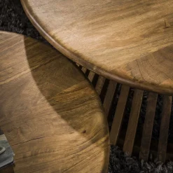 Couchtisch Retro Tweak Konisch Mangoholz Groß-Vintagehaus Clearance