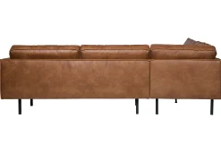 Ecksofa Eckbank Leder Rodeo 3-Sitzer Cognac Links 266/213 cm-BePureHome Discount
