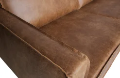 Ecksofa Leder Rodeo 3-Sitzer Cognac Links 300/160-BePureHome Sale