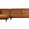 Ecksofa Recycle Leder Statement Cognac Links 274 x 210-BePureHome Clearance