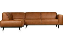 Ecksofa Recycle Leder Statement Cognac Links 274 x 210-BePureHome Clearance