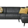 Ecksofa Recycle Leder Statement Dunkelgrau Rechts 274 x 210-BePureHome Hot