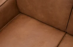 Ecksofa Recycle Leder Statement Cognac Rechts 274 x 210-BePureHome