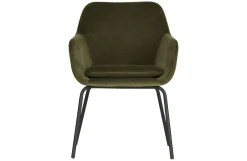 2er Set Esszimmerstuhl Schalenstuhl Velvet Mood Grün-Vintagehaus