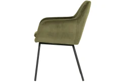 2er Set Esszimmerstuhl Schalenstuhl Velvet Mood Grün-Vintagehaus