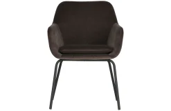 2er Set Esszimmerstuhl Schalenstuhl Velvet Mood Anthrazit-Vintagehaus New