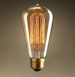 4er Set Glühfadenlampe "Squirrelcage" 40W Vintage E27 Kohlefadenglühbirne Edison Tropfen-Vintagehaus Accessoires Online