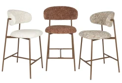 2er Set Retro Barhocker Claes Walnussholzoptik Terra-Vintagehaus Discount