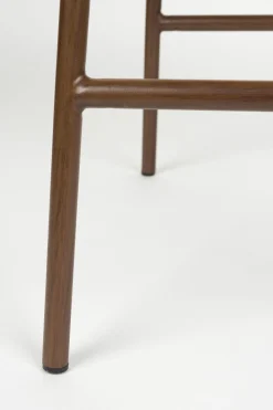 2er Set Retro Barhocker Claes Walnussholzoptik Terra-Vintagehaus Discount