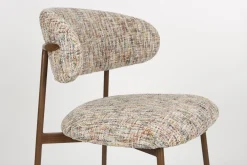 2er Set Retro Barhocker Claes Walnussholzoptik Multicolour-Vintagehaus Outlet