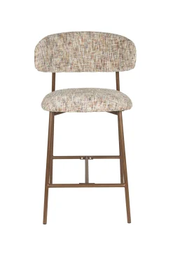 2er Set Retro Barhocker Claes Walnussholzoptik Multicolour-Vintagehaus Outlet