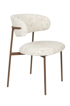 2er Set Retro Esszimmerstühle Claes Walnussholzoptik Off-White-Vintagehaus Hot