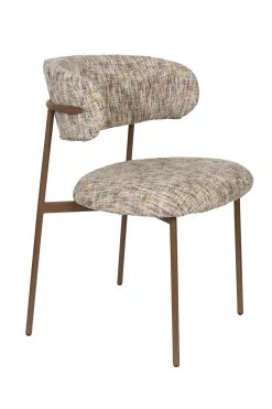 2er Set Retro Esszimmerstühle Claes Walnussholzoptik Multicolour-Vintagehaus Sale