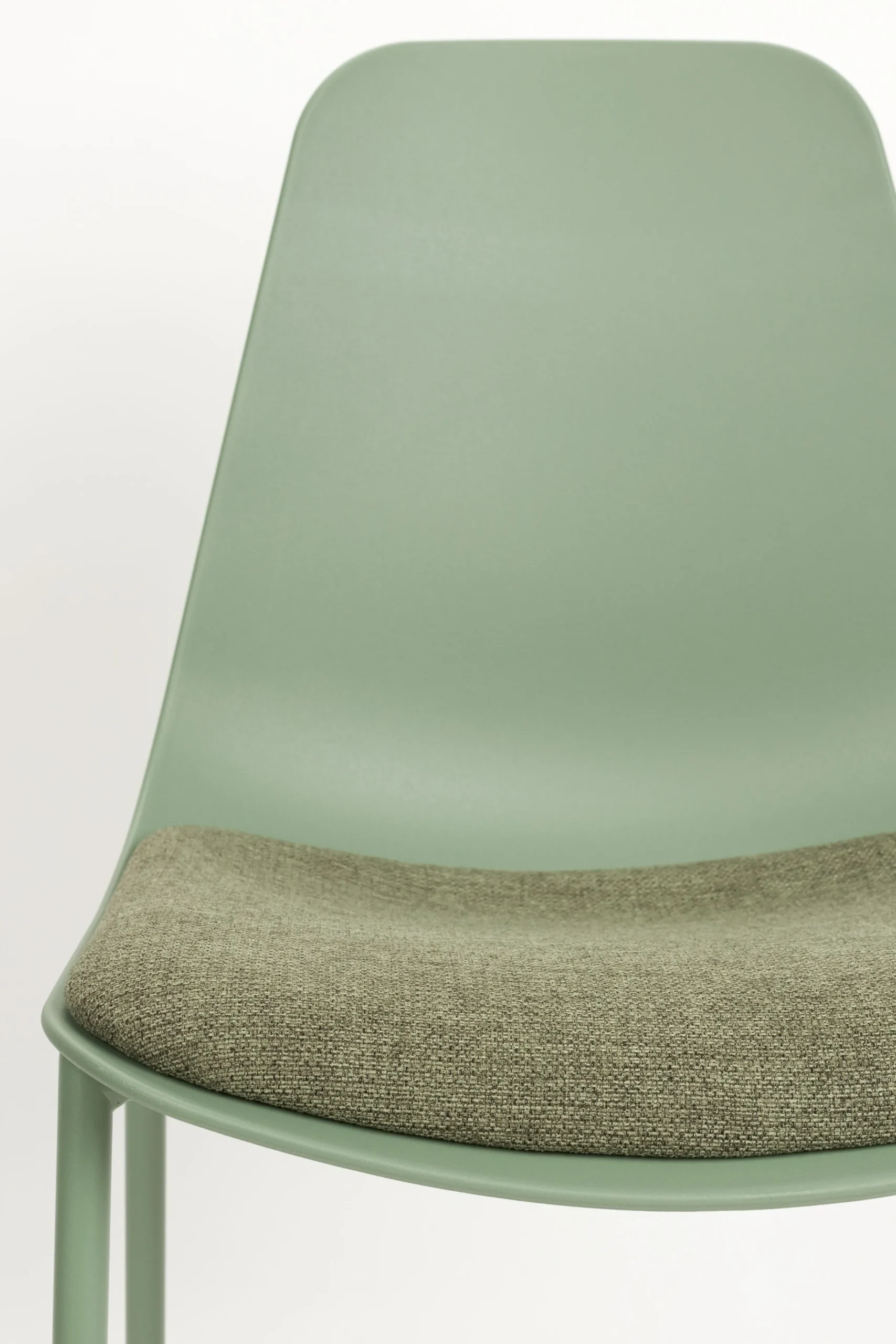 4er Set Retro Esszimmerstuhl Schalenstuhl Jeffrey in Grün-Vintagehaus New