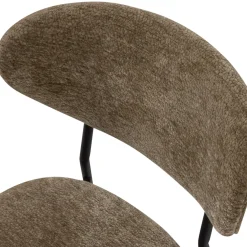 2er Set Retro Esszimmerstuhl Polsterstuhl Kjeld Samt Chenille Grün-WOOOD Clearance