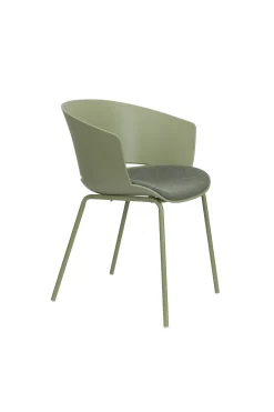 4er Set Retro Esszimmerstuhl Schalenstuhl Jessica in Grün-Vintagehaus Clearance