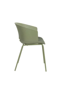 4er Set Retro Esszimmerstuhl Schalenstuhl Jessica in Grün-Vintagehaus Clearance