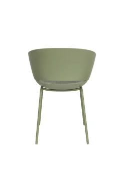 4er Set Retro Esszimmerstuhl Schalenstuhl Jessica in Grün-Vintagehaus Clearance