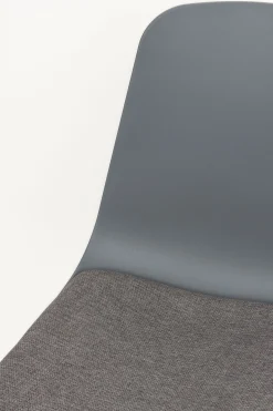 4er Set Retro Esszimmerstuhl Schalenstuhl Jeffrey in Grau-Vintagehaus Clearance