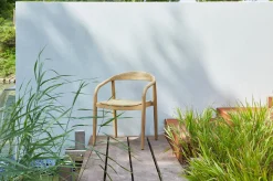 Essgruppe Gartentisch Outdoortisch Kris Akazienholz 215 cm + 4 Stühle Boru-WOOOD New