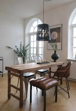 Esstisch Outdoortisch 175/60 Markttisch Vintage Klapptisch Braun-Raw Materials New