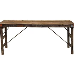 Esstisch Outdoortisch 175/60 Markttisch Vintage Klapptisch Braun-Raw Materials New