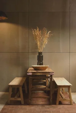 Esstisch Outdoortisch 175/60 Markttisch Vintage Klapptisch Braun-Raw Materials New