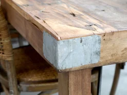 Esstisch Outdoortisch 175/60 Markttisch Vintage Klapptisch Braun-Raw Materials New