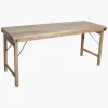 Esstisch Outdoortisch Markttisch Vintage Klapptisch Limewash 170/60-Raw Materials Outlet