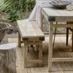 Esstisch Outdoortisch Markttisch Vintage Klapptisch Limewash 170/60-Raw Materials Outlet