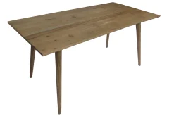 Esstisch Retro Massivholz Trapez Akazie Natur 180/90-Vintagehaus Outlet