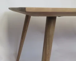 Esstisch Retro Massivholz Trapez Akazie Natur 180/90-Vintagehaus Outlet