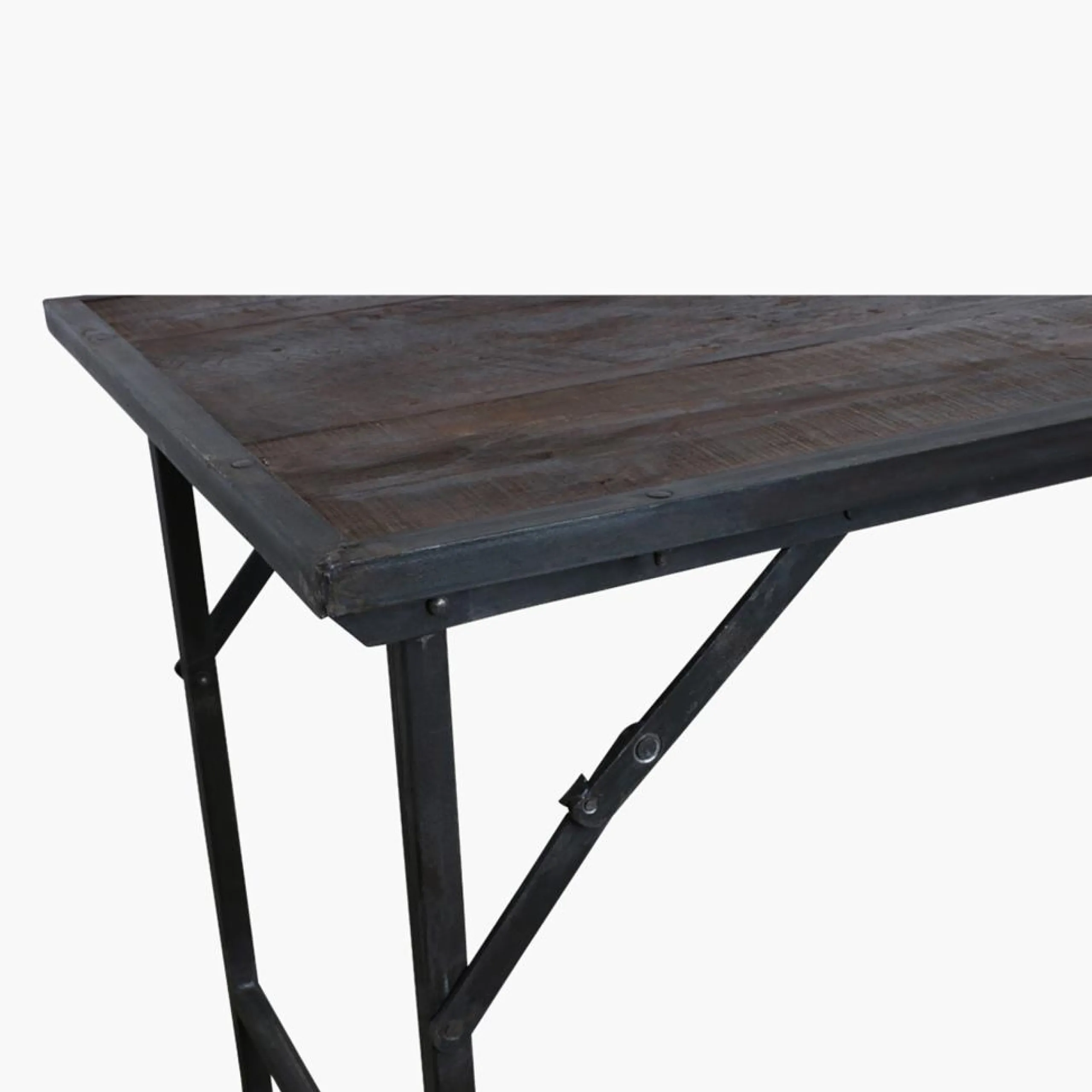 Esstisch Vintagetisch 150/60 Cafehaus Industrial Metall Klapptisch-Raw Materials Clearance