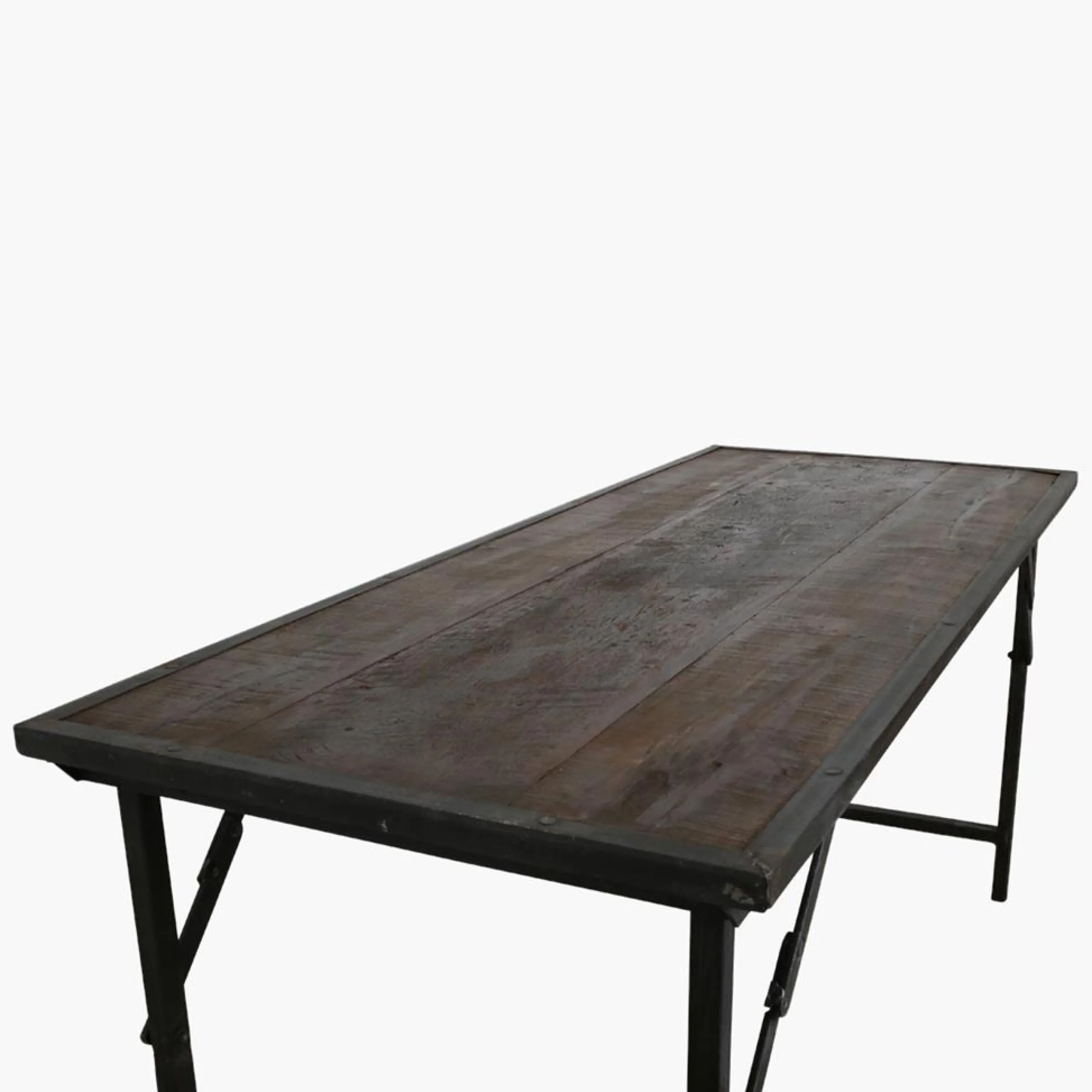Esstisch Vintagetisch 150/60 Cafehaus Industrial Metall Klapptisch-Raw Materials Clearance