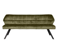 Esstischbank Polsterbank Raster Samt 180 Industrial Grün-Vintagehaus New